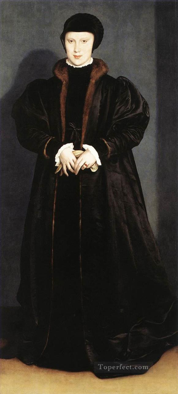 Cristina de Dinamarca Duquesa de Milán Hans Holbein el Joven Pintura al óleo